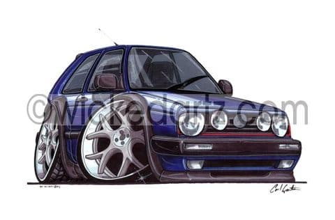 VW Golf MK2 Blue (Items from £9.50)