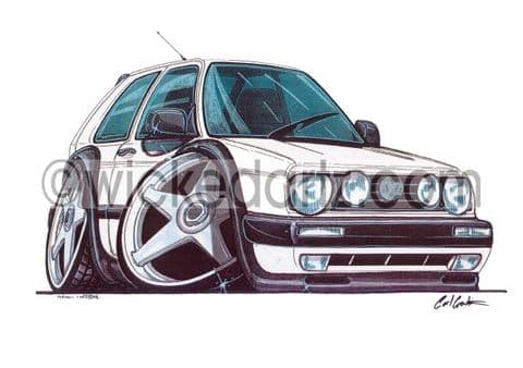 VW Golf MK2 White (Items from £9.50)