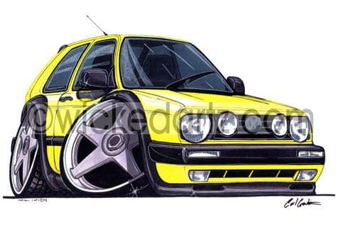 VW Golf MK2 Yellow (Items from £9.50)