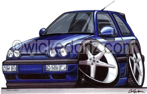 VW Golf MK3 Blue (Items from £9.50)
