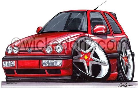 VW Golf MK3 Red (Items from £9.50)