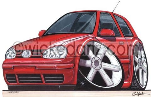 VW Golf MK4 Red (Items from £9.50)