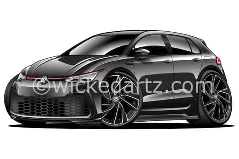 VW Golf MK8 GTi 2021+ Black (Items from £9.50)