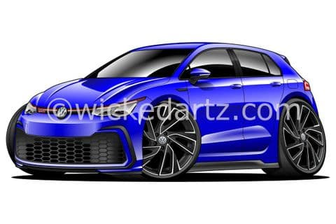 VW Golf MK8 GTi 2021+ Blue (Items from £9.50)