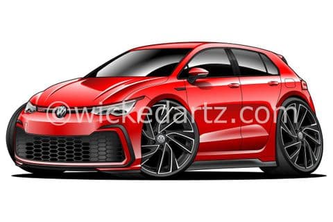 VW Golf MK8 GTi 2021+ Red (Items from £9.50)