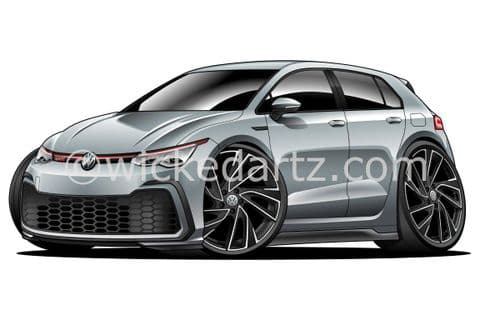 VW Golf MK8 GTi 2021+ Silver (Items from £9.50)