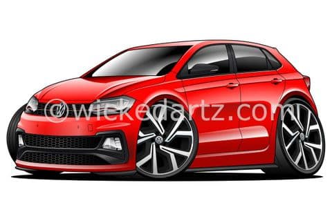 VW Polo MK6 2018+ Red (Items from £9.50)