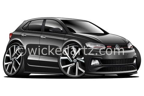 VW Polo MK6 GTi 2018+ Black (Items from £9.50)