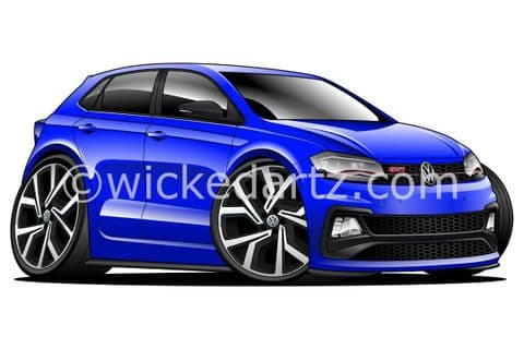 VW Polo MK6 GTi 2018+ Blue (Items from £9.50)