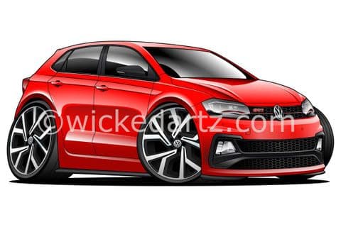 VW Polo MK6 GTi 2018+ Red (Items from £9.50)