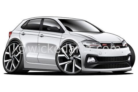 VW Polo MK6 GTi 2018+ White (Items from £9.50)