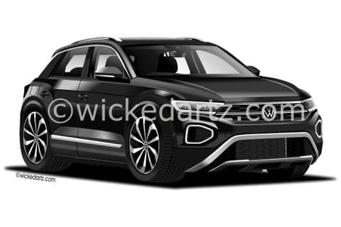 VW T-ROC SUV 2021+ Black (Items from £9.50)