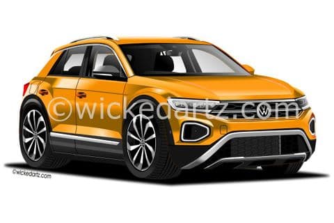 VW T-ROC SUV 2021+ Orange (Items from £9.50)