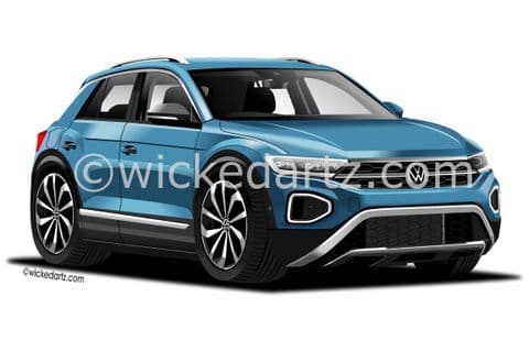 VW T-ROC SUV 2021+ Petrol Blue (Items from £9.50)