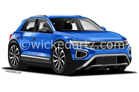 VW T-ROC SUV 2021+ Ravenna Blue (Items from £9.50)