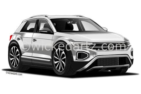 VW T-ROC SUV 2021+ Silver (Items from £9.50)