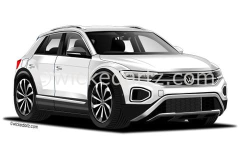 VW T-ROC SUV 2021+ White (Items from £9.50)