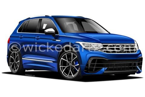 VW Tiguan R SUV 2020+ Blue (Items from £9.50)