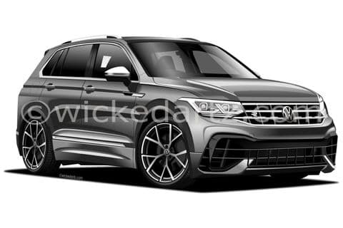 VW Tiguan R SUV 2020+ Grey (Items from £9.50)