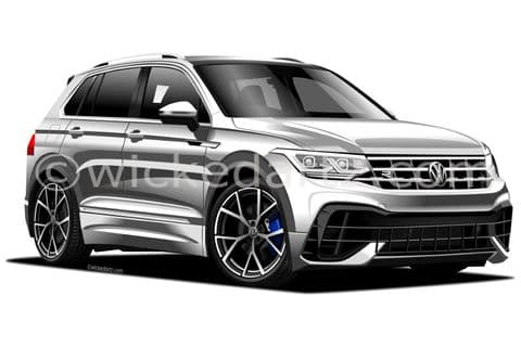 VW Tiguan R SUV 2020+ Silver (Items from £9.50)