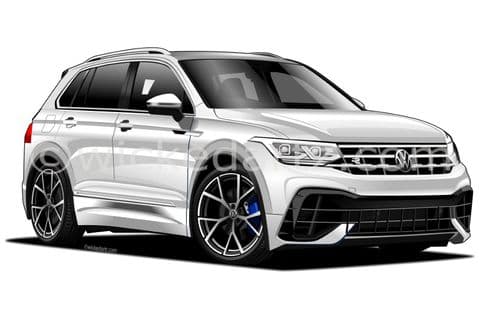 VW Tiguan R SUV 2020+ White (Items from £9.50)
