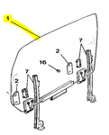 GHD1001DB - DOOR GLASS AND CARRIER