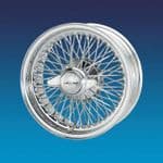 Jaguar E-Type Ser II 6"x15" 72 spokes Chrome wire wheels