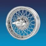 Jaguar XK120 5"x16" 60 spokes Chrome wire wheel