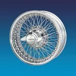 Jaguar XK120 6"x16" 72 spokes Chrome wire wheels