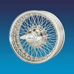 Jaguar XK120 6"x16" 72 spokes Stainless steel wire wheels