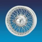 Jaguar XK140 6"x16" 72 spokes Silver painted wire wheel