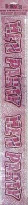 12ft Glitz Hen Party Banner