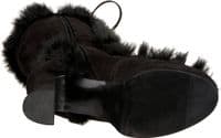 1970's Lace Up Platform Boots Black