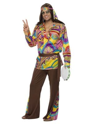 1970's Psychedelic Hippie Man Costume