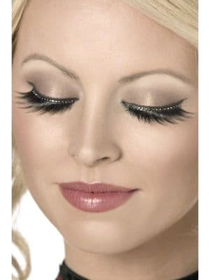 1970s Crystal Glamour Black Long Eyelashes