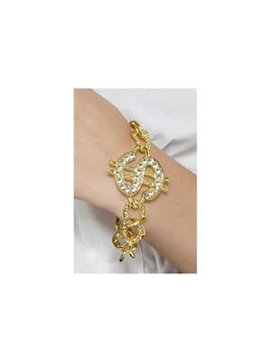 1970s Diamonte Dollar Bracelet