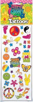 1970s Hippy Flower Power Tattoos