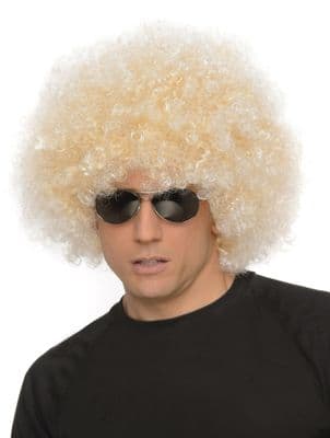 1970s Jumbo Blonde Afro Wig