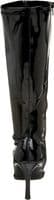 1970s LUST2000XB Stiletto Boots Wide Fit Black Size 4