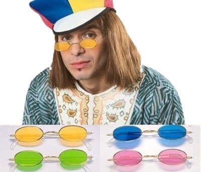 1970s Oval Glasses Shaped Green