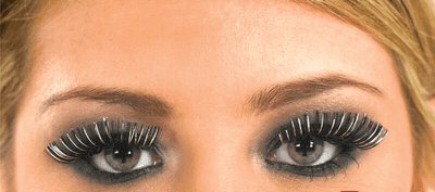 1970s Silver And Black Eyelashes
