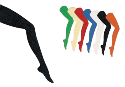 1980's Adult Solid Colour Tights White