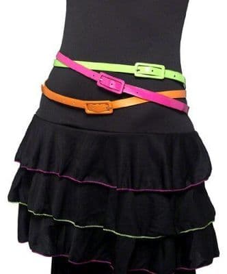 1980's Neon Colour Belts