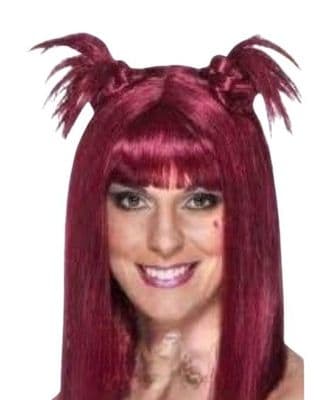 1980s Funky Twin Top Knot Kookie Wig