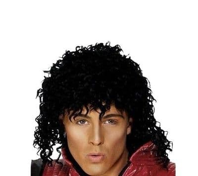 1980s Mens Michael Jackson Thriller Wig