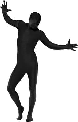 2nd  Skin Full Lycra Body Suit Colour Black Size Extra Large