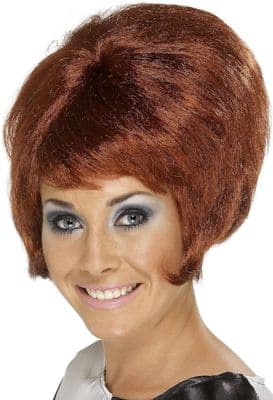 60's Beehive Wig Auburn