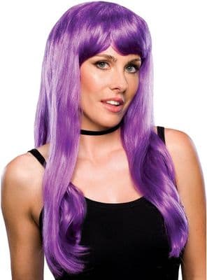 Adult 1970s and 1980s Glamour Wig Violet