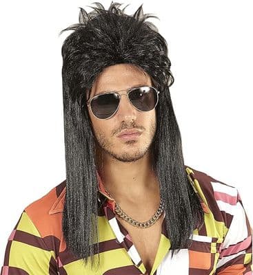 Adult 1980's Vokuhila Mullet Wig