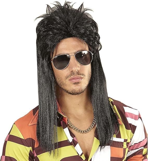 Adult 1980's Vokuhila Mullet Wig